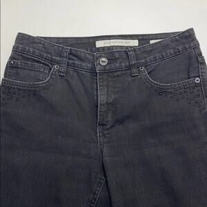 JONES NEW YORK Womens 4 Black Lexington Straight